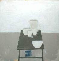 Objects on Grey Table